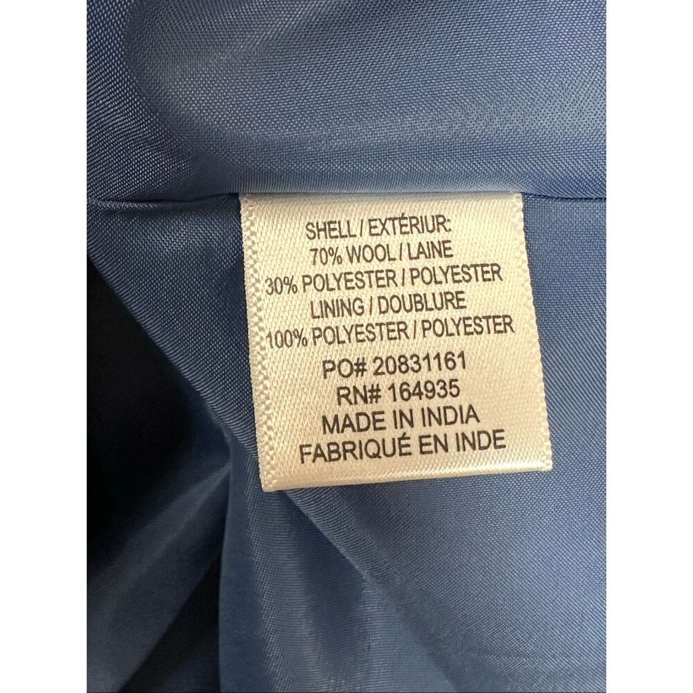 FRANCES VALENTINE Callista Wool-Blend Dress in Blue NWT Size Small - Picture 8 of 8